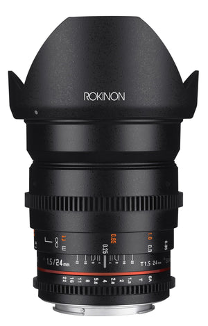 24mm T1.5 Full Frame Wide Angle Cine DS - Rokinon Lenses - DS24M-C