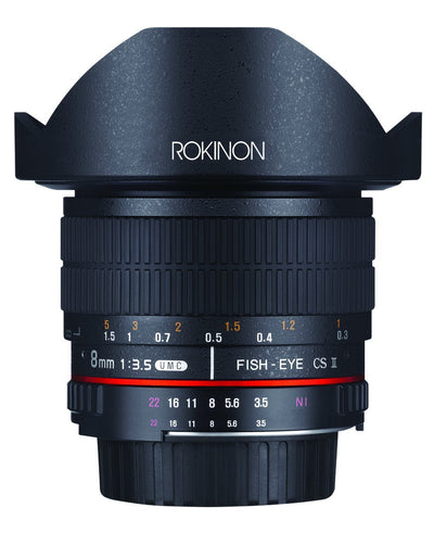 8mm F3.5 HD Fisheye - Rokinon Lenses - HD8M-C