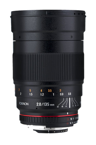 135mm F2.0 Full Frame Telephoto - Rokinon Lenses - 135M-C