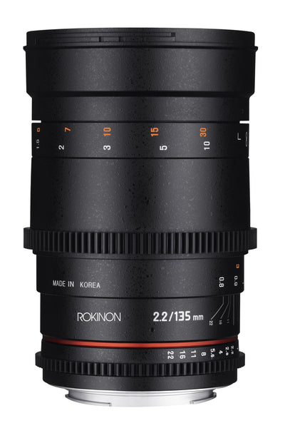 135mm T2.2 Full Frame Telephoto Cine DS - Rokinon Lenses - DS135M-C