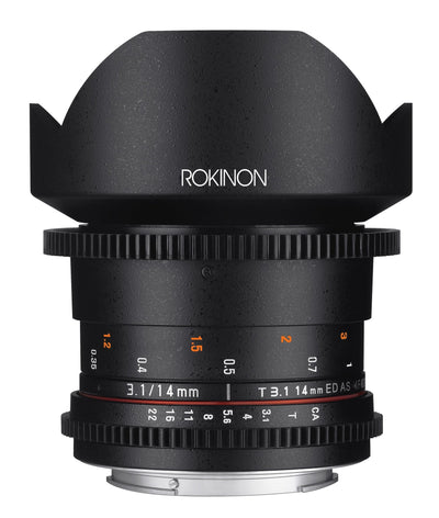 14mm T3.1 Full Frame Ultra Wide Angle Cine DS - Rokinon Lenses - DS14M-C