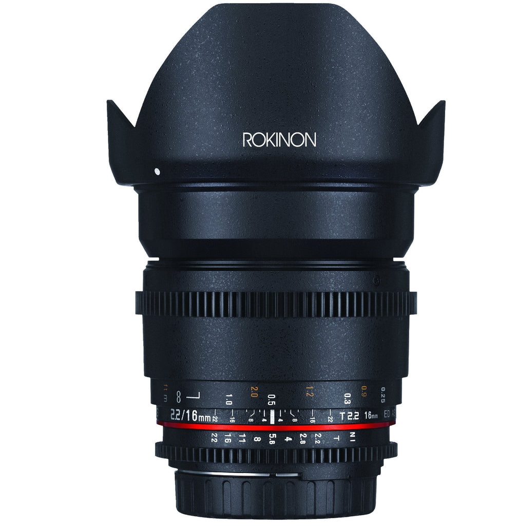 Rokinon 16???16?mm f / 2.6???22?Prime固定t2.6フルフレームCine Wide Angle Lens for Nikon、ブラック(ffds16?m-n) n5ksbvb 16mm T2.6 Full Frame Super Wide Angle Cine DS - Rokinon