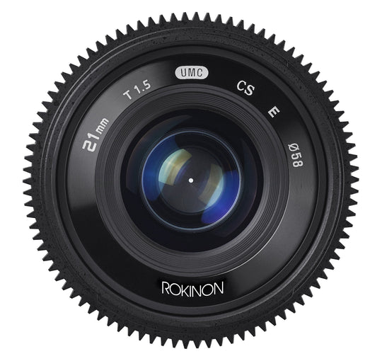 Rokinon cv21?m-e 21?mm t1.5コンパクトHigh Speed Wide Angle Cineレンズfor Sony e-mount、ブラック 21mm T1.5 Compact High Speed Wide Angle Cine - Rokinon Lenses