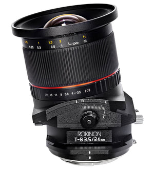 24mm F3.5 Full Frame Tilt Shift - Rokinon Lenses - TSL24M-C