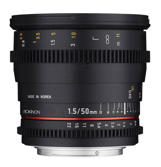 Rokinon Cine DS 50 mm T1.5 obiettivo full frame Prime Cine per Rokinon Cine DS 50 mm T1.5 obiettivo full frame Prime Cine per