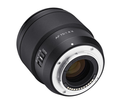 75mm F1.8 AF APS-C Compact Telephoto (Fuji X) - Rokinon Lenses - IO75AF-FX