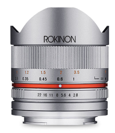 8mm F2.8 Compact Fisheye - Rokinon Lenses - RK8MS-FX